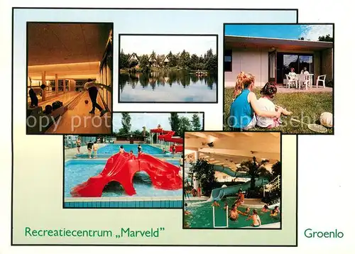 AK / Ansichtskarte Groenlo Recreatiecentrum Marveld Kegelbahn Freibad Freizeitbad Bungalow Groenlo