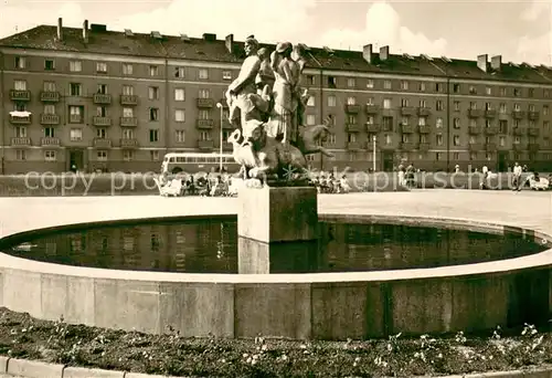 AK / Ansichtskarte Pribram Nove sidliste Neue Siedlung Brunnen Pribram