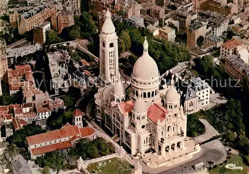 AK / Ansichtskarte Paris_75 Le Sacre Coeur vue aerienne 