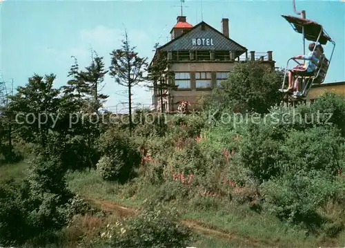 AK / Ansichtskarte Komari_Vizka Horsky hotel Komari Vizka u Teplic s lanovkou Komari Vizka