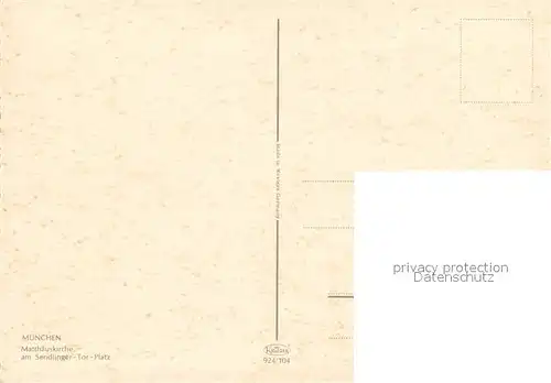 AK / Ansichtskarte Muenchen Matthaeuskirche am Sendlinger Tor Platz Muenchen