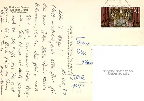 AK / Ansichtskarte Gleichen_Goettingen Lengder Grund Fliegeraufnahme Gleichen_Goettingen