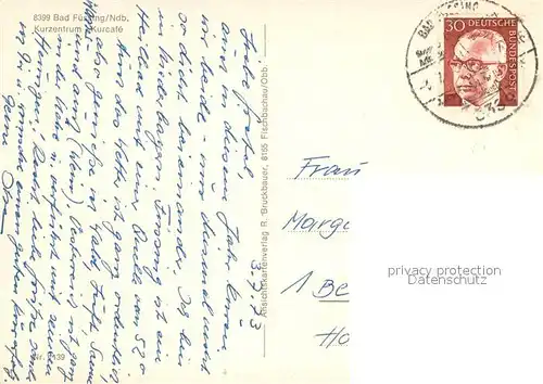 AK / Ansichtskarte Bad_Fuessing Kurzentrum Kurcafe Bad_Fuessing