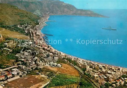AK / Ansichtskarte Taormina_Sizilien Vue panoramique aerienne de la cote Taormina Sizilien