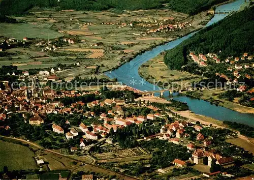 AK / Ansichtskarte Lohr_Main Fliegeraufnahme Lohr_Main