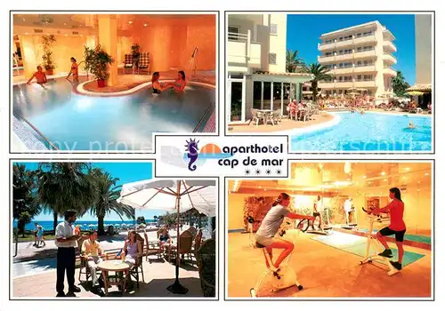 AK / Ansichtskarte Cala_Bona Aparthotel Cap de Mar Swimming Pool Hallenbad Gmnastikraum Terrasse Cala_Bona