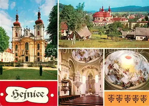 AK / Ansichtskarte Hejnice Barock Kirche Innenansicht Deckengemaelde Hejnice