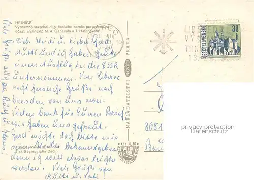 AK / Ansichtskarte Hejnice Barock Kirche Innenansicht Deckengemaelde Hejnice