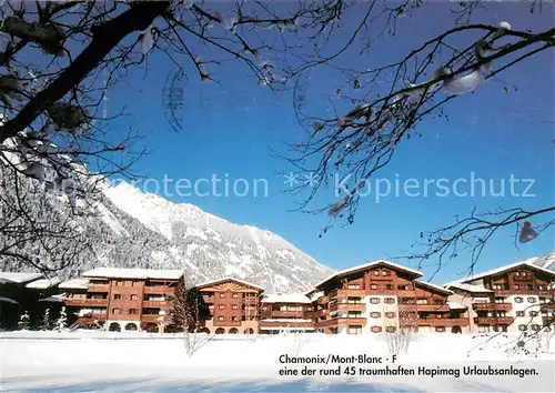 AK / Ansichtskarte Chamonix Hapimag Urlaubsanlagen Wintersportplatz Anlagen Chamonix