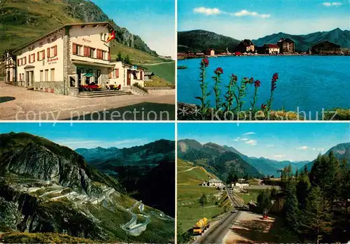 AK / Ansichtskarte Airolo Hotel Ristorante Motto Bartola Bergsee Alpenpanorama Airolo