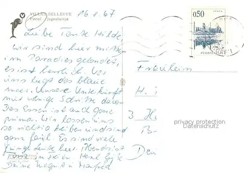 AK / Ansichtskarte Porec Villas Bellevue Porec