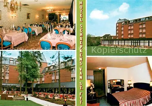 AK / Ansichtskarte Valkenburg_aan_de_Geul Hotel Schaepkens van St Fijt Gastraum Zimmer Valkenburg_aan_de_Geul