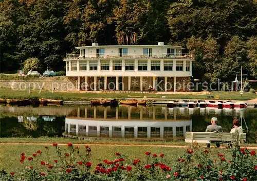 AK / Ansichtskarte Bad_Nassau Hotel Lahnbastei Lahnpartie Bad_Nassau