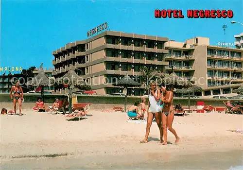 AK / Ansichtskarte Playa_de_Palma_Mallorca Hotel Negresco Strand Playa_de_Palma_Mallorca
