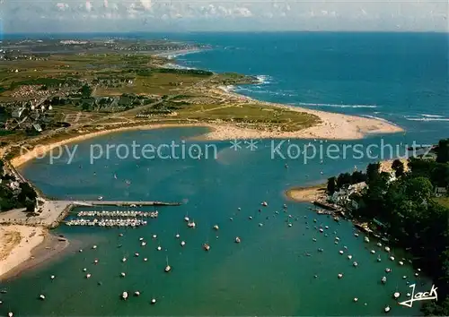 AK / Ansichtskarte Guidel Le port du Bas Pouldu la plage et lestuaire de la Laita Guidel