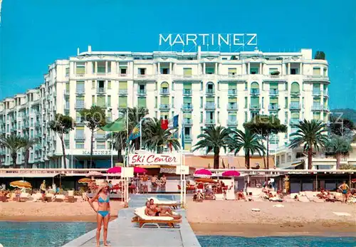 AK / Ansichtskarte Cannes_06 Hotel Martinez et sa plage 