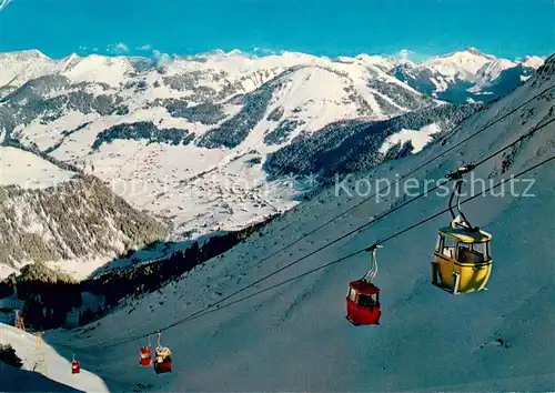 AK / Ansichtskarte Chatel_Haute Savoie Au sommet du deuxieme troncon du telecabine du Linga les pistes la Station et le Morclan Chatel Haute Savoie