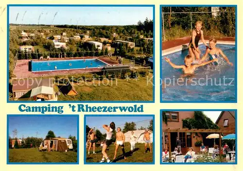 AK / Ansichtskarte Hardenberg_Niederlande Camping t Rhezerwold Pool Teilansichten Hardenberg_Niederlande