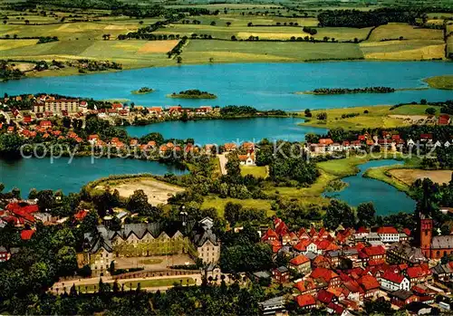 AK / Ansichtskarte Ploen_See Seenlandschaft Holsteinische Schweiz Fliegeraufnahme Ploen_See