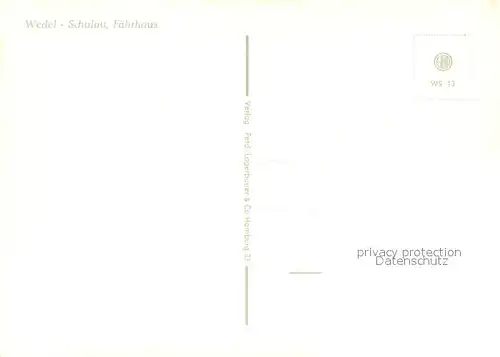 AK / Ansichtskarte Schulau_Wedel Faehrhaus Schulau_Wedel