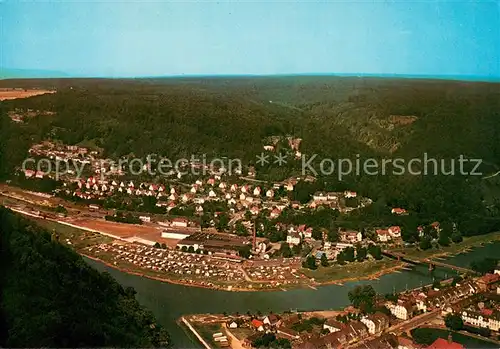 AK / Ansichtskarte Bad_Karlshafen Weser Fliegeraufnahme Bad_Karlshafen