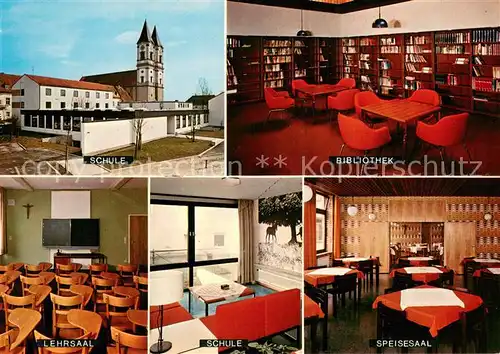 AK / Ansichtskarte Niederalteich_Donau Landvolkshochschule Bibliothek Lehrsaal Speisesaal Niederalteich Donau