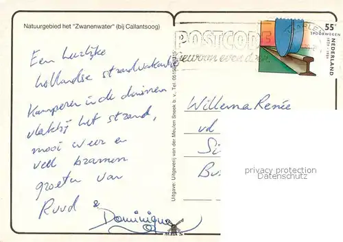 AK / Ansichtskarte Callantsoog Natuurgebied het Zwanenwater vue aerienne Callantsoog
