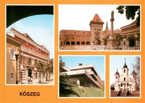 AK / Ansichtskarte Koeszeg Altstadt Platz Brunnen Kirche Koeszeg