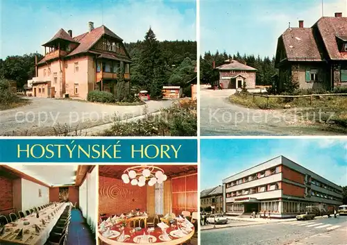 AK / Ansichtskarte Hostynske_Hory Touristenhotel Berghuette Hotel Restaurant 