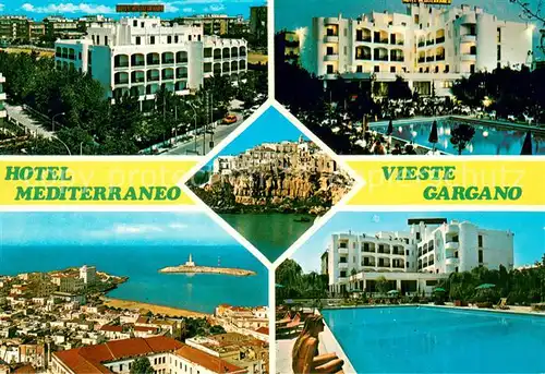 AK / Ansichtskarte Vieste_Foggia Hotel Mediterraneo Piscine Panorama Vieste_Foggia