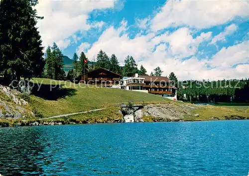 AK / Ansichtskarte Wolfgang_Davos_GR Blaukreuzferienheim Seebueel Bergsee Wolfgang_Davos_GR