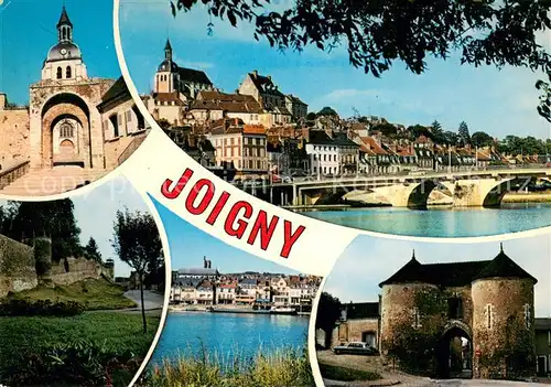 AK / Ansichtskarte Joigny_89_Yonne Eglise Saint Jean Remparts Yonne Quai du Marechal Leclerc Eglise Saint Thibault Porte du bois 