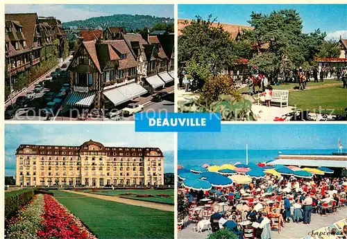 AK / Ansichtskarte Deauville sur Mer Normandy Hotel Magasins du printemps Pesage a Clairefontaine Hotel Royal Bar du soleil 