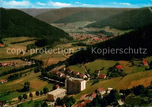 AK / Ansichtskarte Baiersbronn_Schwarzwald Luftkurort Wintersportplatz Eurotel Fliegeraufnahme Baiersbronn Schwarzwald