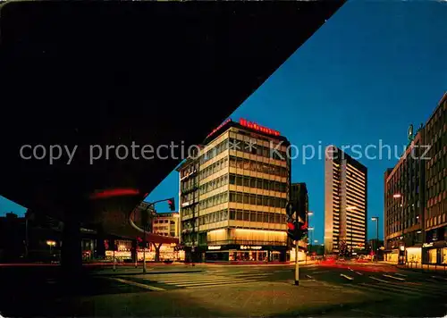 AK / Ansichtskarte Duesseldorf Hochstrasse am Abend Duesseldorf