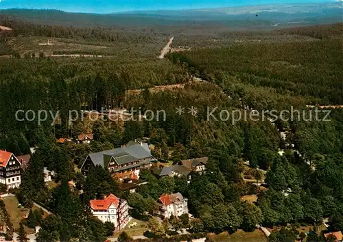 AK / Ansichtskarte Braunlage Sanatorium Dr. Barner Fliegeraufnahme Braunlage
