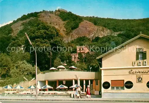 AK / Ansichtskarte Visegrad Burgrestaurant mit der Festung Visegrad