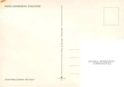 AK / Ansichtskarte Enschede Huize Zonnebeek  Enschede