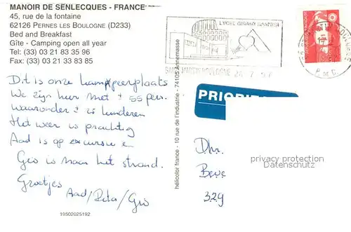 AK / Ansichtskarte Pernes les Boulogne Manoir de Senlecques France Vue aerienne Pernes les Boulogne