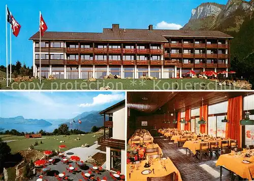 AK / Ansichtskarte Emmetten Heimstaette SPM Panorama Terrasse Speisesaal Emmetten