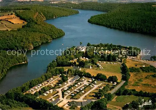 AK / Ansichtskarte Caurel_Cotes d_Armor Les campings et le lac de Guerledan Vue aerienne Caurel_Cotes d_Armor