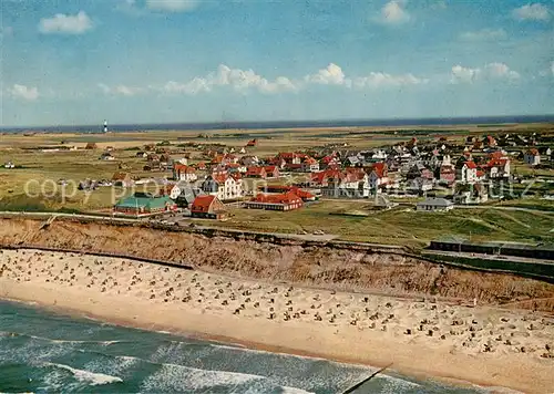 AK / Ansichtskarte Wenningstedt_Sylt Fliegeraufnahme Wenningstedt_Sylt