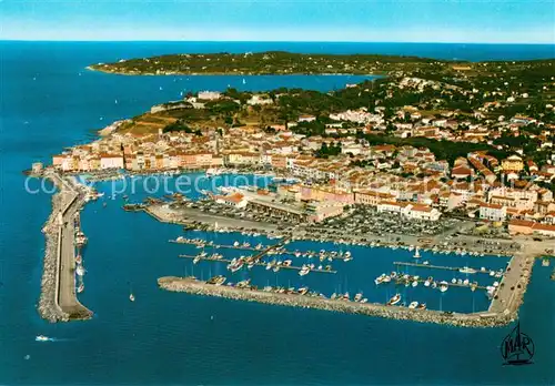 AK / Ansichtskarte Saint_Tropez_Var Vue generale aerienne le nouveau Port et la Citadelle Saint_Tropez_Var
