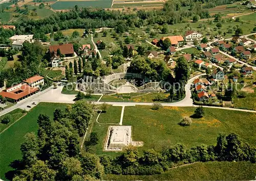 AK / Ansichtskarte Augst Augusta Raurica Tempel Schoenbuehl Szenisches Theater Curia Roemerhaus Museum Fliegeraufnahme Augst