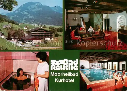 AK / Ansichtskarte Reuthe_Vorarlberg Moorheilbad Kurhotel Bad Reuthe Foyer Hallenbad Reuthe Vorarlberg