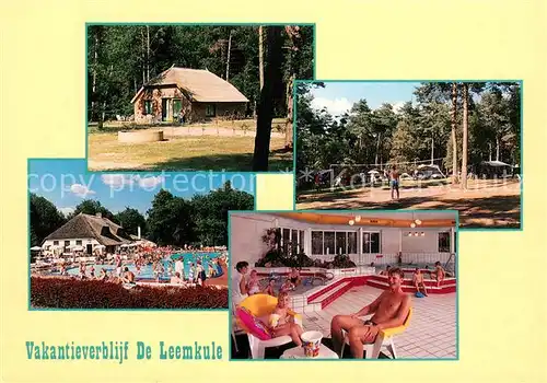 AK / Ansichtskarte Hattem_Zwolle Vakantieverblijf De Leemkule Ferienhaus Freibad Wellness Volleyball Hattem_Zwolle