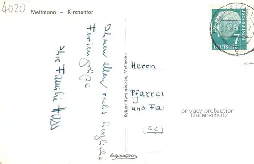 AK / Ansichtskarte Mettmann Kirchentor Mettmann