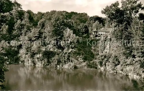 AK / Ansichtskarte Ratingen Blauer See mit Gaststaette Ratingen