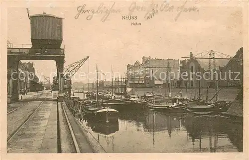 AK / Ansichtskarte Neuss Hafenpartie Neuss