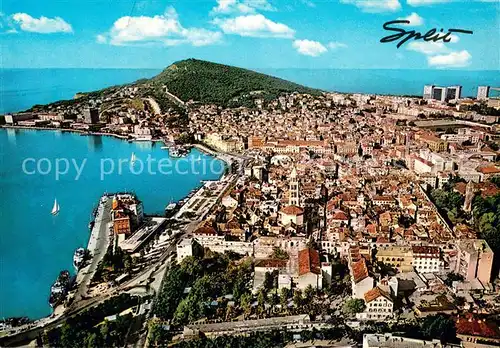 AK / Ansichtskarte Split_Spalato Fliegeraufnahme Split_Spalato